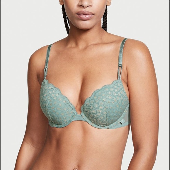 NWT $49 Victoria’s Secret Sexy tee lace push up Bra 32B - Picture 4 of 5